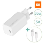 XIAOMI MI CHARGE TYPE-C FAST CHARGE 65W GAN TECH + CAVO 1M USB-C