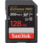 SANDISK EXTREME PRO SD 128GB C10 UHS-I SDXC 200MB/S