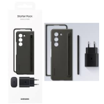 SAMSUNG STARTER PACK FOLD5 EF-OF94KKB COVER + SPEN + CARICATORE 25W BLACK