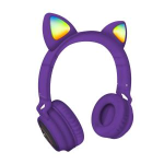 TECHMADE CUFFIE FUNNY LED BT + MICROFONO PURPLE
