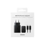 SAMSUNG CARICATORE 45W EP-T4511 FC2 USB-C +CAVO1M USB-C BLACK
