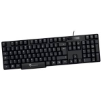 TECHMADE TASTIERA WIRED FILO BLACK