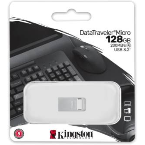 KINGSTON PENDRIVE USB-A 3.2128GB DTMC3G2/128GB MICRO 3.2
