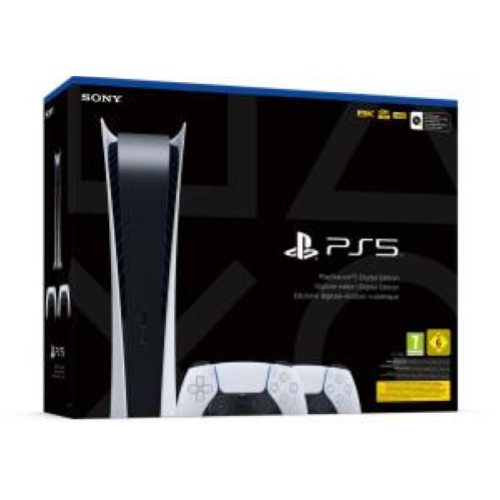 PS5 CONSOLE 825GB DIGITAL ED. WHITE + 2 DUALSENSE