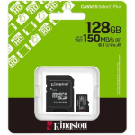 KINGSTON MICRO SD 128GB CL10 CANVAS S.PLUS SDCS3/128GB +AD.SD