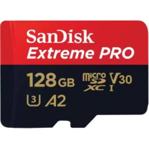 SANDISK EXTREME PRO MICROSD 128GB V30 UHS-I SDXC 200MB/S