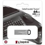KINGSTON PENDRIVE USB-A 3.264GB DTMC3/64GB MICRO METAL 3.2