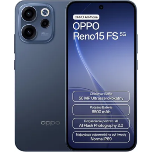 OPPO RENO 15 FS 5G 8+512GB 6.5" TWILIGHT BLACK ITALIA