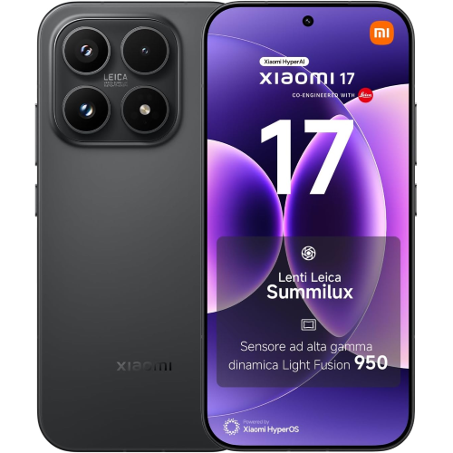 XIAOMI 17 5G 12+512GB 6.3" DUAL SIM BLACK TIM 