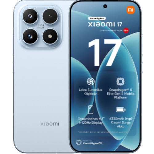 XIAOMI 17 5G 12+512GB 6.3" DUAL SIM ICE BLUE TIM 