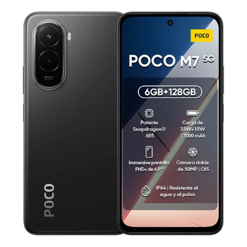 POCO M7 6+128GB 6.9" BLACK EUROPA