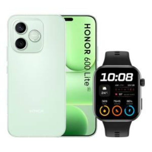 HONOR 600 LITE 5G 8+256GB 6.6" GREEN ITALIA + WATCH 2I 256GB BLACK