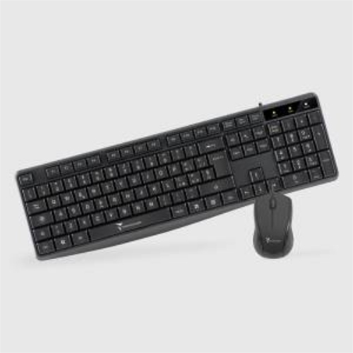 TECHMADE KIT TASTIERA + MOUSE CON FILO TM-KM002 BLACK