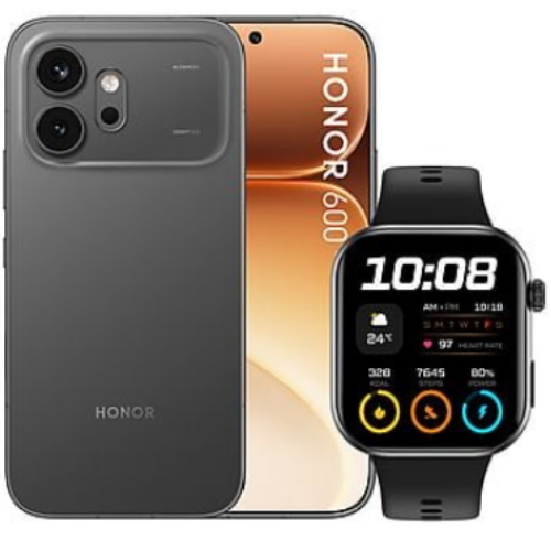 HONOR 600 5G 8+512GB 6.57" VELVET BLACK + WATCH 2I ITALIA