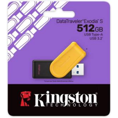 KINGSTON PENDRIVE USB-A 3.2512GB DTXS/512GB NERO/GIALLO