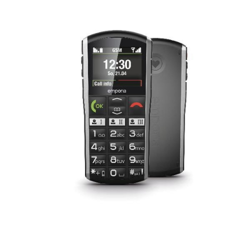EMPORIA SIMPLICITY V3 TASTI GRANDI BLACK ITALIA