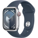 APPLE WATCH SERIE CELL 41MM ALUMINIUM SILVER SPORT BAND STORM BLUE S/M ITALIA