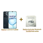 BUNDLE REALME C100 5G 4+128GB 6.8" NFC GREEN TIM ITALIA + REALME AURICOLARI BLUETOOTH TECHLIFE BUDS WHITE