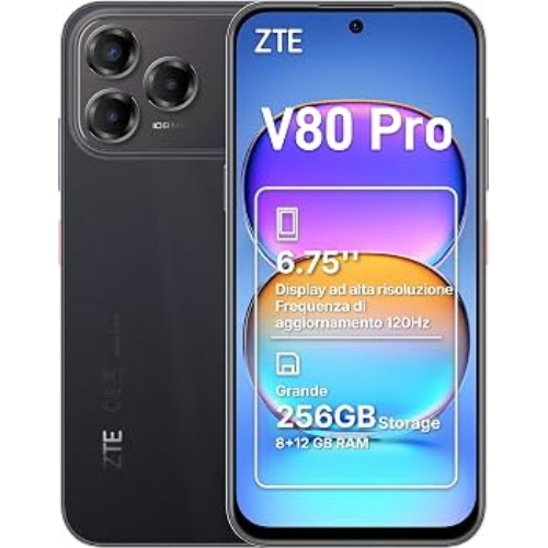 ZTE BLADE V80 PRO 8+256GB 5.5" FEATHER BLACK TIM 