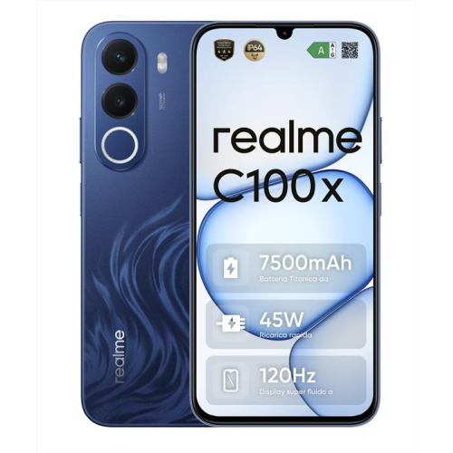 REALME C100X 4G 4+256GB 6.8" DUAL SIM NFC DEEPBLUE TIDES TIM ITALIA 