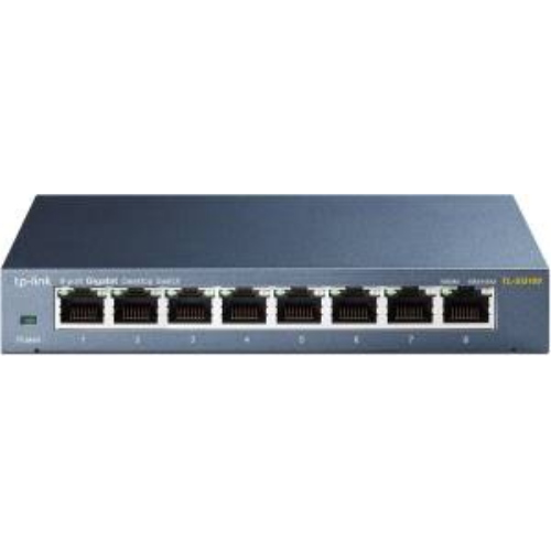 TP-LINK TL-SG108 DESKTOP SWITCH 8 PORTE GIGABIT RJ45 METAL